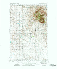 Download a high-resolution, GPS-compatible USGS topo map for West Butte, MT (1982 edition)