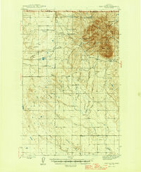 preview thumbnail of historical topo map of Toole County, MT in 1945