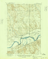 1916 Map of Wolf Point, MT, 1949 Print