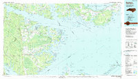 1985 Map of Arapahoe, NC, 1990 Print