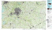 Download a high-resolution, GPS-compatible USGS topo map for Raleigh, NC (1991 edition)