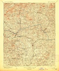 1895 Map of Hickory, 1913 Print