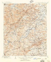 1905 Map of Pisgah, 1956 Print
