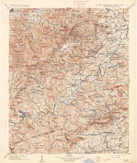 1906 Map of Pisgah, 1934 Print