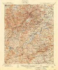 1906 Map of Pisgah, 1946 Print