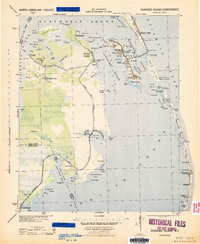 1943 Map of Manteo, NC