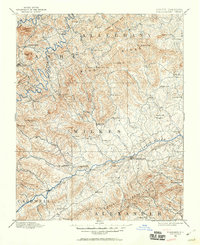 1889 Map of Wilkesboro, 1960 Print