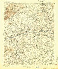 1893 Map of Yadkinville, 1944 Print