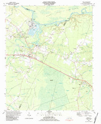 preview thumbnail of historical topo map of Brunswick County, NC in 1984