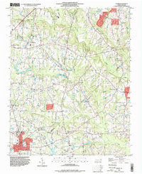 Download a high-resolution, GPS-compatible USGS topo map for Angier, NC (1998 edition)