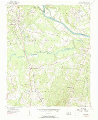 1956 Map of Ansonville, NC, 1990 Print