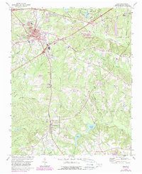 Download a high-resolution, GPS-compatible USGS topo map for Apex, NC (1987 edition)