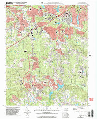 Download a high-resolution, GPS-compatible USGS topo map for Apex, NC (2004 edition)