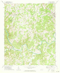 1971 Map of Aquadale, NC, 1973 Print