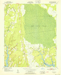 1951 Map of Arapahoe, NC