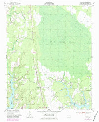 1950 Map of Arapahoe, NC, 1984 Print
