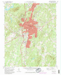 Download a high-resolution, GPS-compatible USGS topo map for Asheboro, NC (1982 edition)