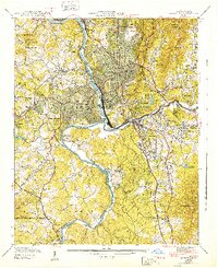 Download a high-resolution, GPS-compatible USGS topo map for Asheville, NC (1943 edition)