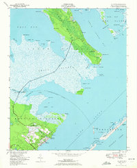 1949 Map of Atlantic, NC, 1972 Print
