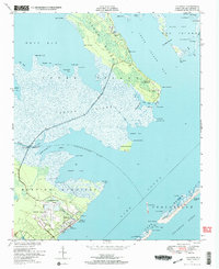 1949 Map of Atlantic, NC, 1972 Print