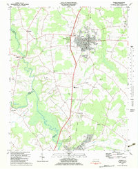 preview thumbnail of historical topo map of Ayden, NC in 1982