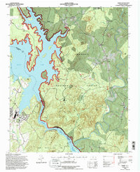 Download a high-resolution, GPS-compatible USGS topo map for Badin, NC (1996 edition)