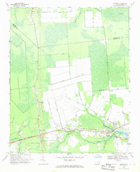 1968 Map of Bayboro, NC, 1970 Print