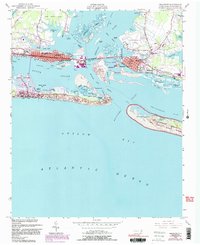 1949 Map of Beaufort, NC, 1991 Print