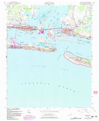 1949 Map of Beaufort, NC, 1984 Print