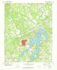 Download a high-resolution, GPS-compatible USGS topo map for Belews Lake, NC (1973 edition)