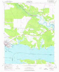 1951 Map of Belhaven, NC, 1977 Print
