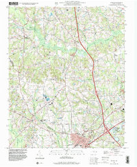 Download a high-resolution, GPS-compatible USGS topo map for Benson, NC (2000 edition)