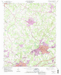 Download a high-resolution, GPS-compatible USGS topo map for Bessemer City, NC (1996 edition)