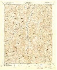 preview thumbnail of historical topo map of Yancey County, NC in 1947