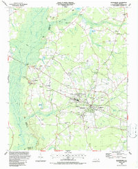 Download a high-resolution, GPS-compatible USGS topo map for Bladenboro, NC (1987 edition)
