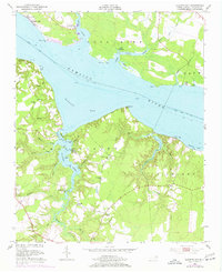 Download a high-resolution, GPS-compatible USGS topo map for Blounts Bay, NC (1977 edition)