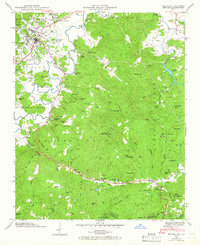 Download a high-resolution, GPS-compatible USGS topo map for Brevard, NC (1966 edition)