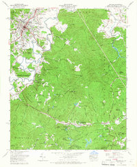 Download a high-resolution, GPS-compatible USGS topo map for Brevard, NC (1967 edition)