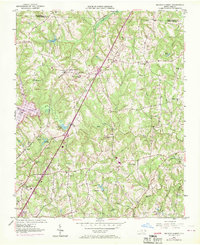 1951 Map of Browns Summit, 1970 Print