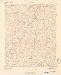 1951 Map of Browns Summit, 1952 Print
