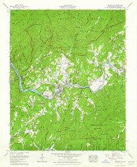 Download a high-resolution, GPS-compatible USGS topo map for Bryson City, NC (1964 edition)