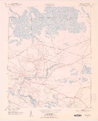 1951 Map of Bunyan, 1952 Print