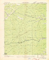 Download a high-resolution, GPS-compatible USGS topo map for Burningtown Bald, NC (1935 edition)