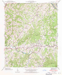 Download a high-resolution, GPS-compatible USGS topo map for Burnsville, NC (1971 edition)
