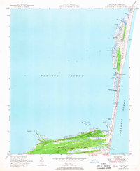 1948 Map of Buxton, NC, 1968 Print