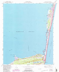 1948 Map of Buxton, NC, 1984 Print