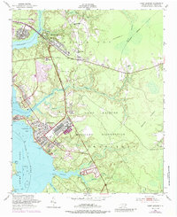 Download a high-resolution, GPS-compatible USGS topo map for Camp Lejeune, NC (1973 edition)