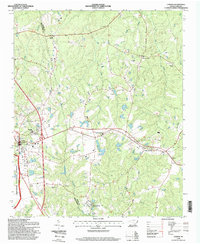 Download a high-resolution, GPS-compatible USGS topo map for Candor, NC (1998 edition)