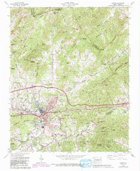 Download a high-resolution, GPS-compatible USGS topo map for Canton, NC (1991 edition)