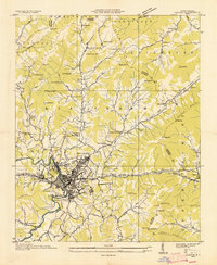 Download a high-resolution, GPS-compatible USGS topo map for Canton, NC (1935 edition)